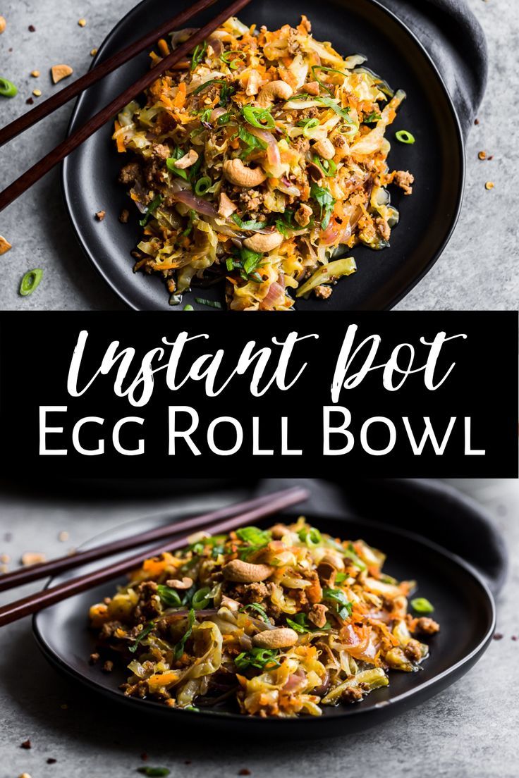 Minute Instant Pot Egg Roll Bowl: Keto, Whole30 & More